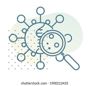 Understanding Novel Coronavirus - SARS-CoV-2 - Respiratory Syndrome Virus - Icon as EPS 10 File