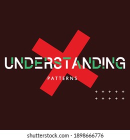 comprensión de la tipografía gráfica de slogan tee para impresión,diseño de camisetas,ilustración vectorial