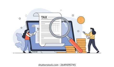 Noções básicas sobre documentos de impostos e auditorias financeiras ampliando os registros financeiros para análise contábil pessoal e de negócios
