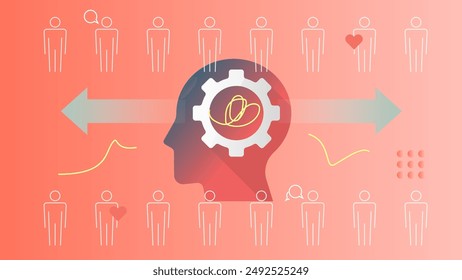 Understanding from User behavior's Data - Stock Illustration EPS 10 File