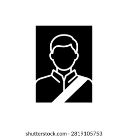 Understated graphic for funeral documentation and remembrance cards.