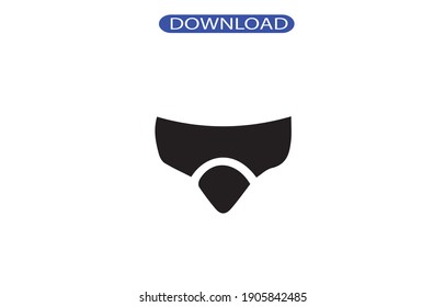underware icon or logo isolated sign symbol vector illustration - high quality black style vector icons.