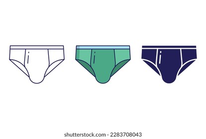 Underware line and solid vector icons