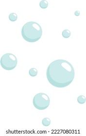 Underwater air balls. Cartoon water bubbles icon