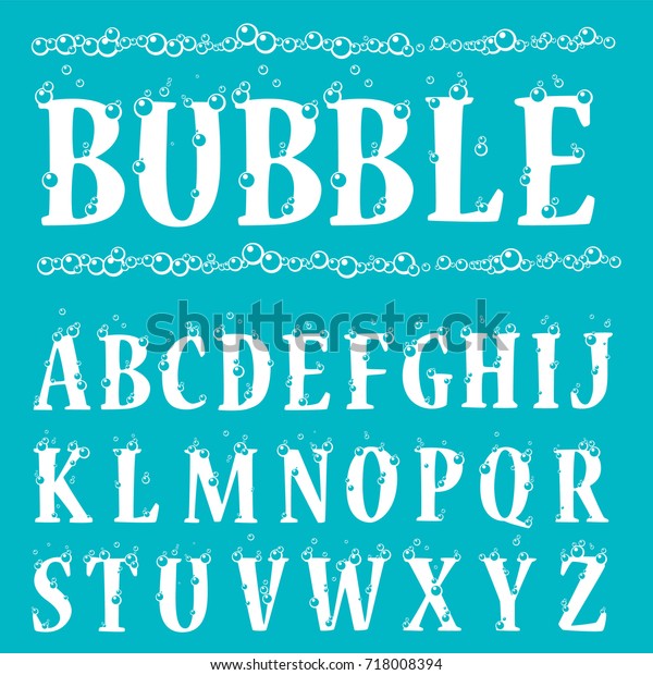 underwater bubble letters font