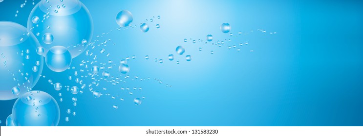 Underwater background with air bubbles