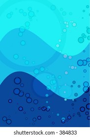 Underwater background - Fully editable vector image