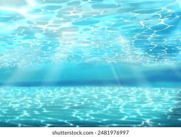 Material de fondo subacuático perfecto para una refrescante Imagen de verano