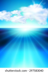Unterwasserhintergrund realistische Illustration leicht editierbar