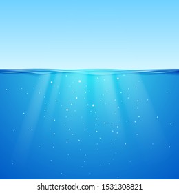 Water Surface Natural Background Sun Rays Stock Vector (Royalty Free ...