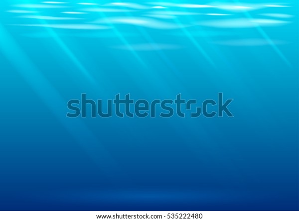 Underwater Background Vector Graphics Blue Waves Stock Vector (Royalty ...