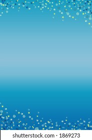 Underwater background. Vector illustration. Vertical version