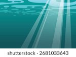 Underwater background wallpapaer poster vector