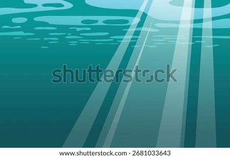 Underwater background wallpapaer poster vector