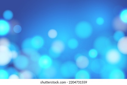 Fondo abstracto de luz suave del bokeh bajo el agua, Vector eps 10 ilustración de partículas de bokeh, decoración de fondo