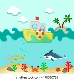 Underwater bottom