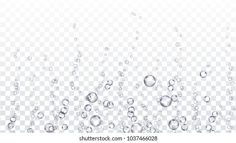 Underwater Bubbles Transparent Vector Water Pure Stock Vector (Royalty ...