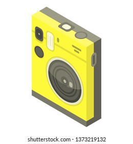 Underwater camera icon. Isometric of underwater camera vector icon for web design isolated on white background