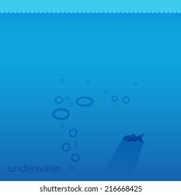 underwater concept background design layout for poster flyer cover brochure
