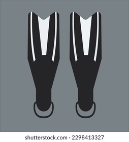 Underwater Fin swimming scuba tanks