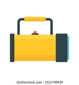 Underwater flashlight icon. Flat illustration of underwater flashlight vector icon for web design