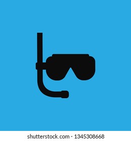 underwater glasses icon vector