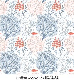  underwater graphic seamless pattern