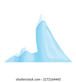 Underwater iceberg icon cartoon vector. Ice arctic. Freeze pole