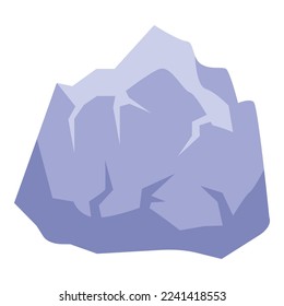 Underwater iceberg icon isometric vector. Ice berg. Peak logo