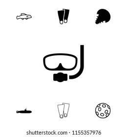 Underwater icon. collection of 7 underwater filled and outline icons such as extinct sea creature, submarine, extinct fish. editable underwater icons for web and mobile.
