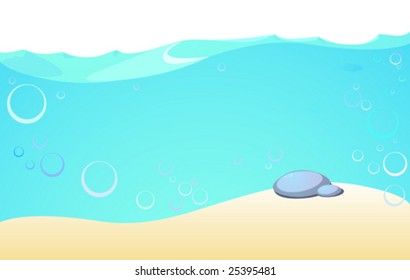 the underwater illustration for design