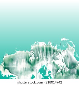 Underwater landscape. Marine background vector.