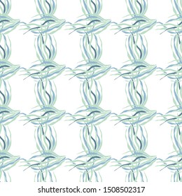 Underwater life seamless pattern, vector