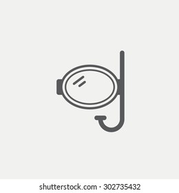Underwater mask icon