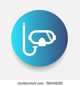 Underwater mask icon. Summer. Vector illustration