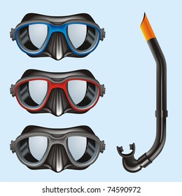 Underwater Masks vector