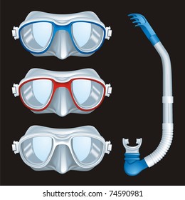 Underwater Masks vector