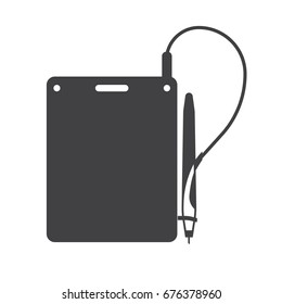 Underwater note book and pencil for snorkeling and scuba diving. Water writing slate or tablet with pen vector outline icon.