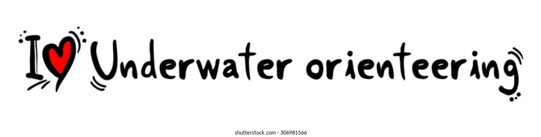 Underwater orienteering love