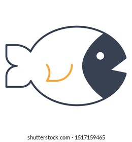 Underwater Pet Vector Icon Design