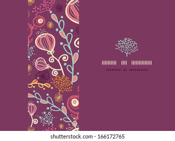 Underwater plants horizontal frame seamless pattern background