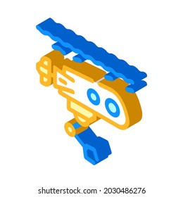 underwater robot isometric icon vector. underwater robot sign. isolated symbol illustration
