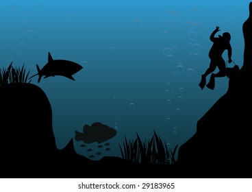 underwater scene