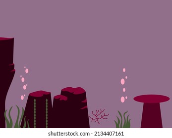 underwater scenery with beautiful coral reefs
