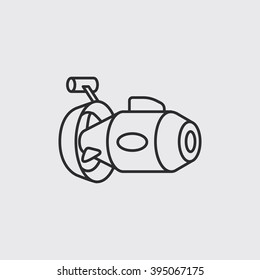 underwater scooter icon