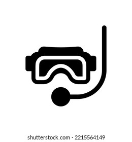 Underwater scuba icon (Simple vector illustration)