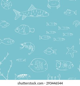 Underwater seamless background