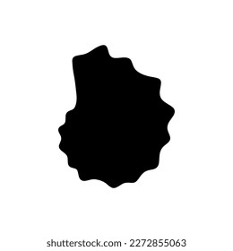 Underwater seashell. Hand drawn sea mollusk shellfish element. Vector illustration in black color
