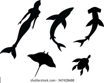 Underwater Silhouette