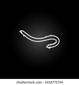 underwater snake illustration neon icon. Elements of marine live set. Simple icon for websites, web design, mobile app, info graphics